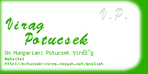 virag potucsek business card